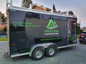 Lettrage de remorque avec impression découpé | Utilisation : Identification d'entreprise