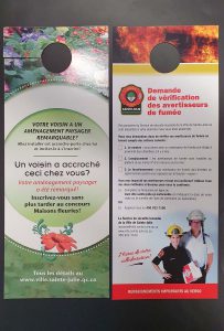 Impressions d'accroches-porte 4 couleurs double face | Utilisation : Utilisé dans les secteurs de l’entretien ménager et du jardinage, par des professionnels comme les courtiers immobiliers et pour annoncer l’ouverture d’un commerce